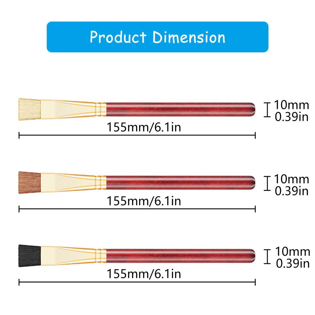 Набор из 3 профессиональных щеток для чистки внутренних механизмов часов, подходит для точного обслуживания и ухода, ремонта часов