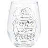 Sun Art Disney the Round Honey Made In "Winnie Pooh" Glass, Approx. 330ml, Otabel, Japan, SAN4082-2