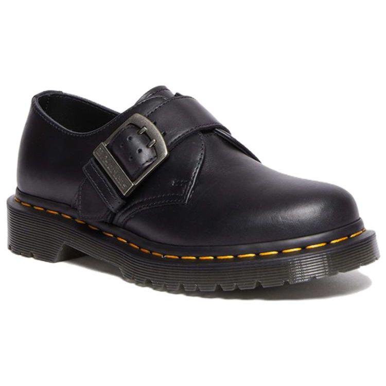 Dr. Martens 1461 Buckle Pull Up Leather Oxford Black Men Sneakers 31040001