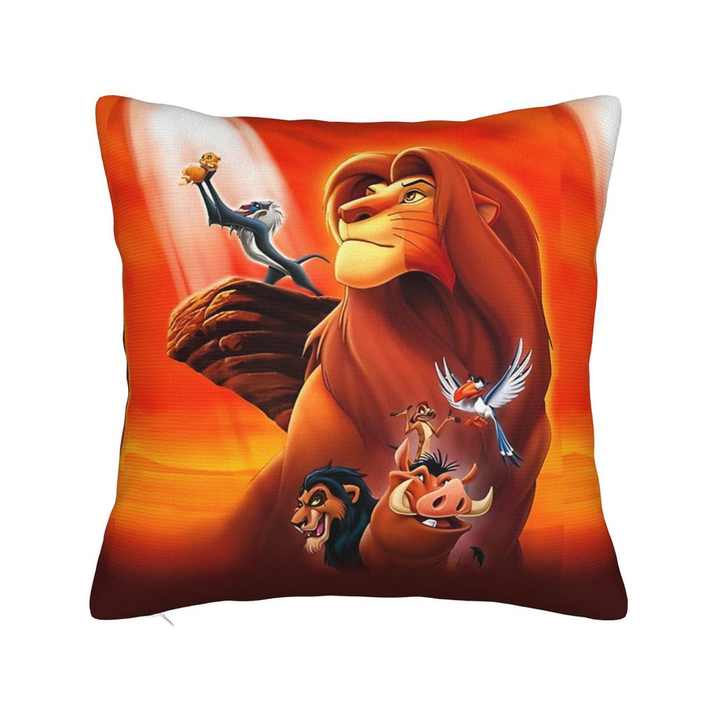 Lion King Simba Square Pillow Case Polyester Throw Pillow  , Novelty Pillowcover Home Decor