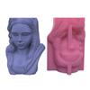 Silicone Clay MouldS Flowerpot Molds Girl Shaped Silicone Pen Holder Moulds for Succulent Planters Flowerpot Pen Holder