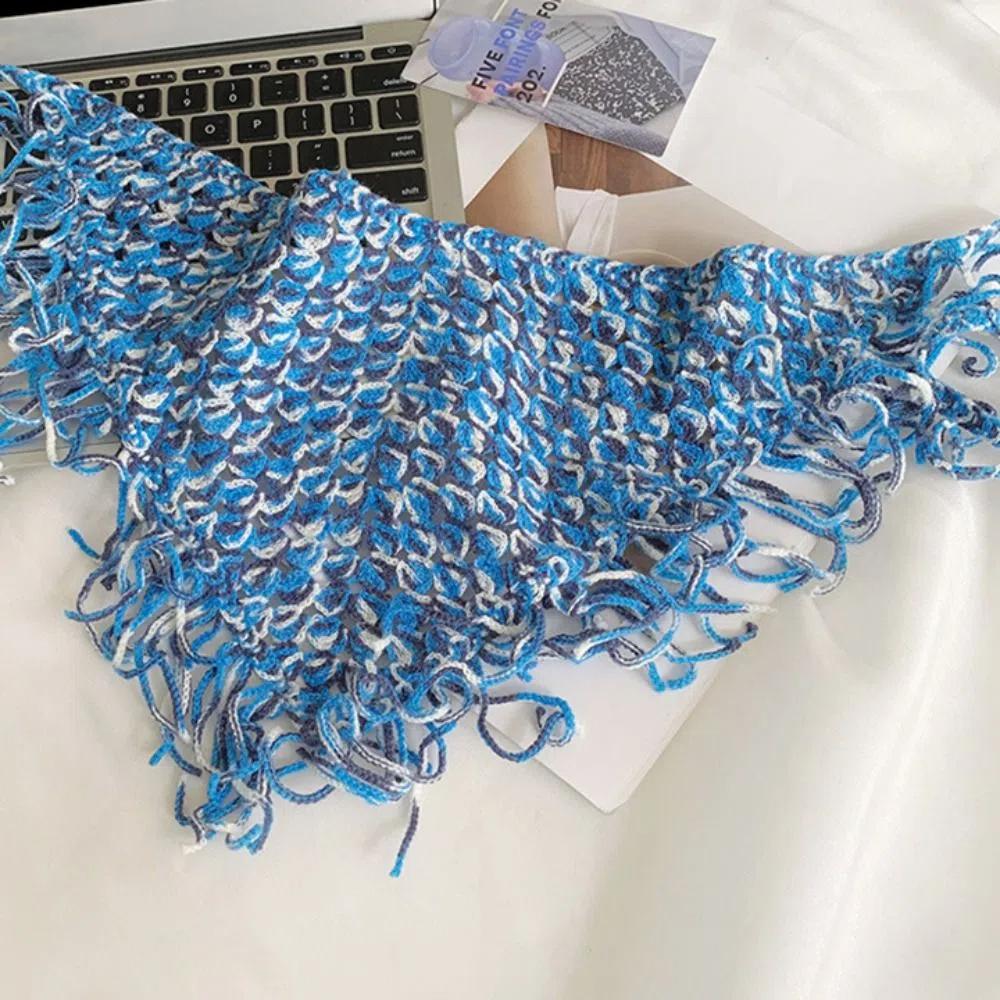 Cummerbund Ethnic Style Waist Band Bohemian Turban Apron Wrap Knitted Triangle Headscarf Summer