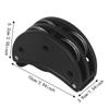 2PCS Black Color Foot Tambourine Metal+ABS Percussion Instrument Durable Ankle Shakers  Parties