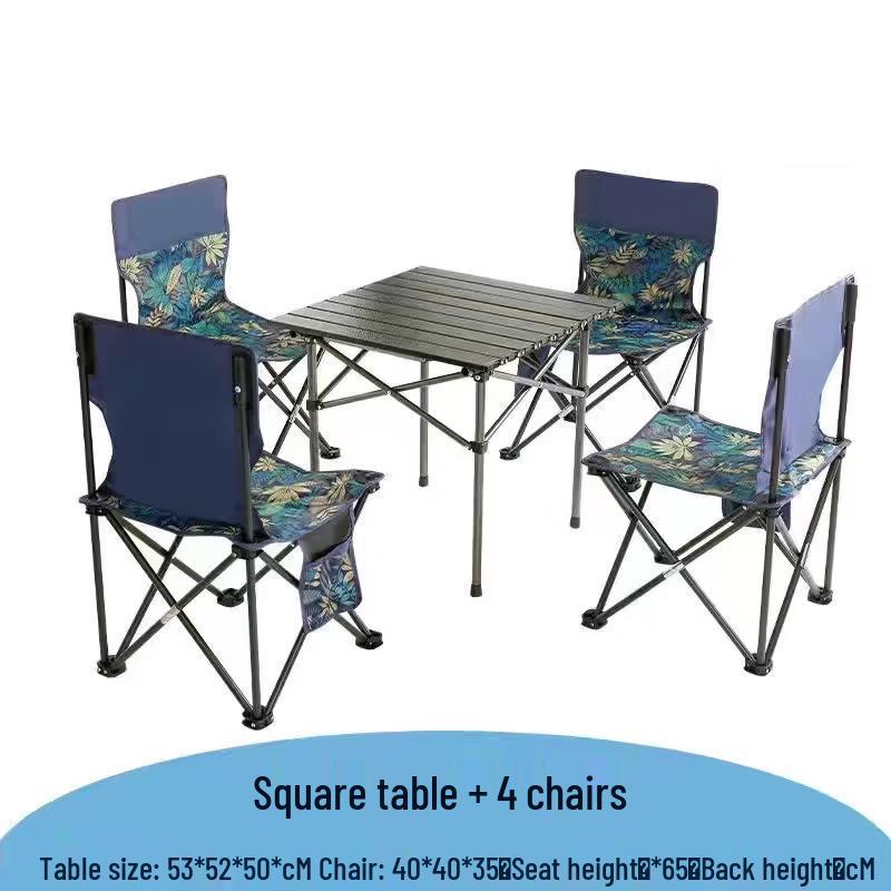 ZISIZ Foldable Outdoor Dining Set