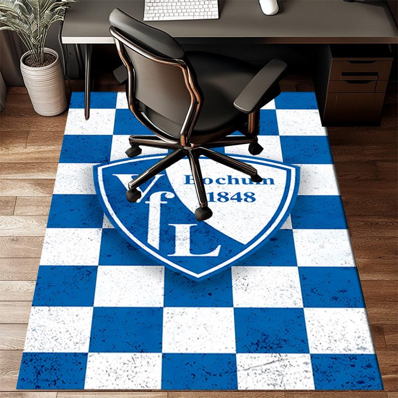 Football Bochum Rug for Living Room, Game Rooms, Office, Bedroom, Office Floor Mat Playful Design, fan gifts Christmas decor