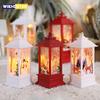 Новая Рождественская Ветровая Лампа Свеча Настольная Лампа Маленький Ночник Пожилой Снеговик Рождественское Украшение Маленький Ночник Настольный Декор