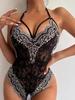 Sexy Lingerie For Women Lace Bodysuit Erotic One Piece Bodysuit Open Bra Crotchless Teddy Erotic Dress For Sex Lenceria Costume