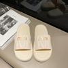 Summer New Peep Toe Slippers for Women Fashion Platform Casual Beach Shoes Female Home Non -slip Floor Designer Slides