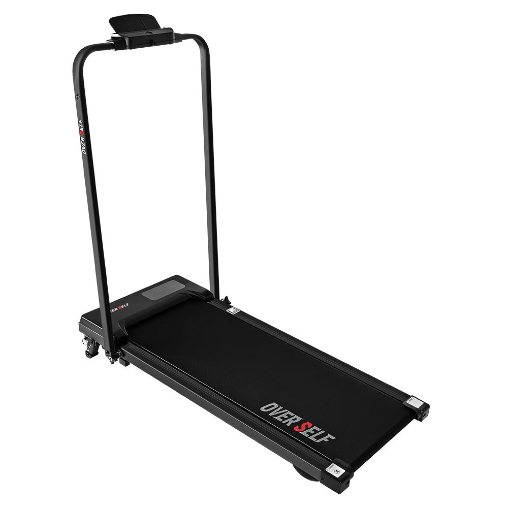 Walking Pad Treadmill with Incline - Under Desk Design W/ Non-Slip Diamond Belt, Portable for Home/Office (Black)