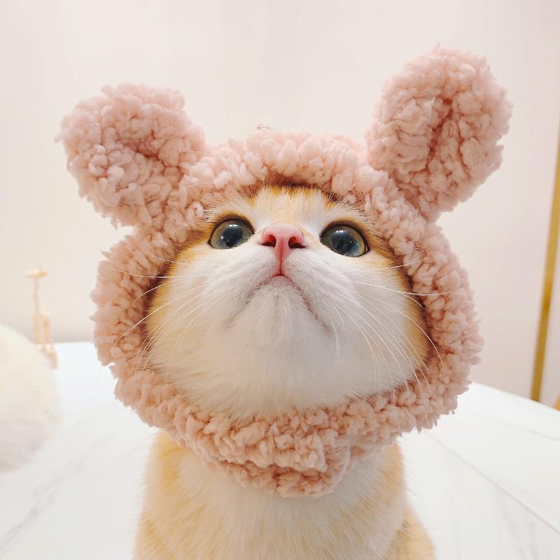 Funny Pet Cat Hat, Lion Mane Costume, Cute Animal Headpiece for Small Dogs & Kittens, Halloween Cosplay Party Accessory