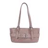 Niche Design Belt Buckle Decor Tote Bag, Korean Ins Style Minimalist Women Commuter Shoulder Bag