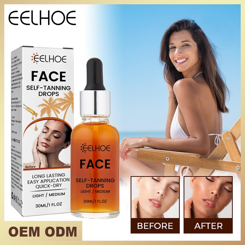 EELHOE Мусс-спрей для автозагара, автозагар для быстрого тела, лица, крем для искусственного загара, солярий, Mak, тональный крем для макияжа, 30 мл