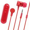 Петличные беспроводные наушники-гарнитура с зажимом, Bluetooth 4.1, красные.
