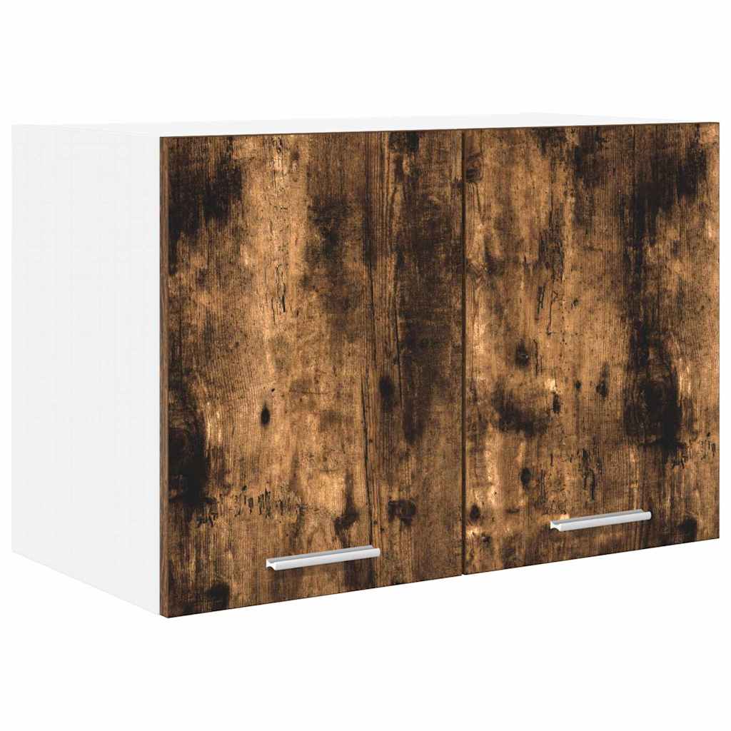 Wall Mounted Cabinet 2 pcs Smoked Oak & White 60 x 31 x 40 cm