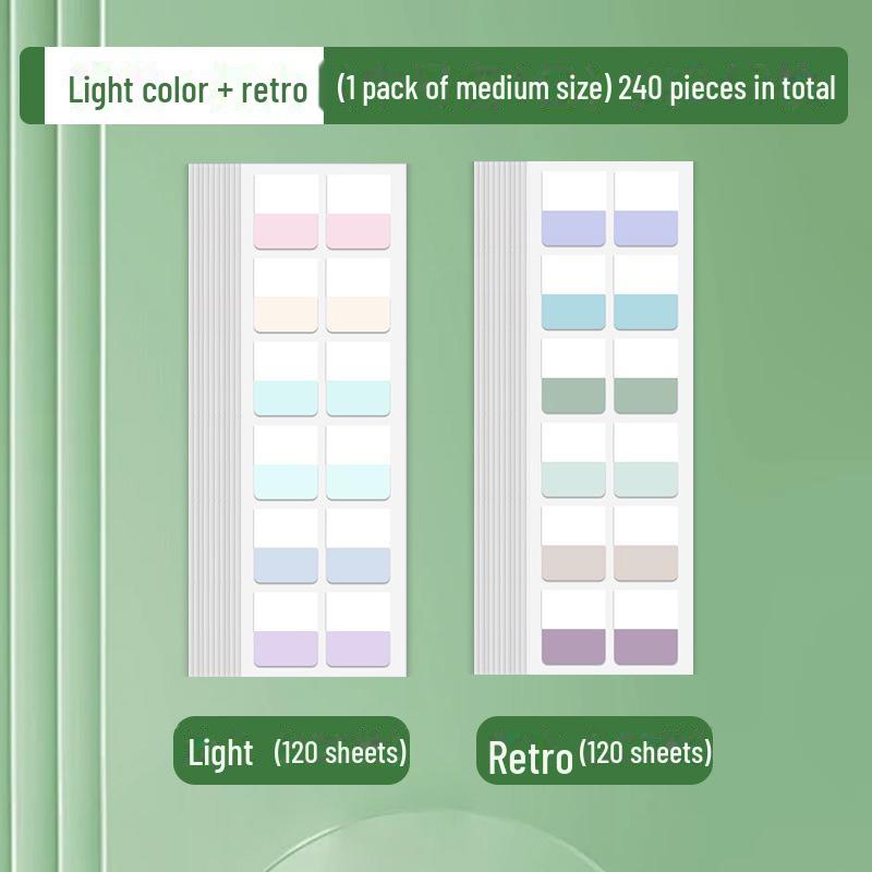 Пользовательские наклейки Morandi Index Label Sticky Notes – флуоресцентные закладки для студентов