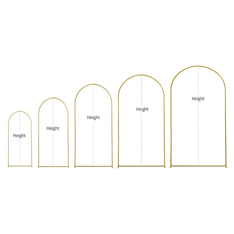 Золотая железная свадебная арка для декора разных размеров, простая сборка, структура для фона вечеринки