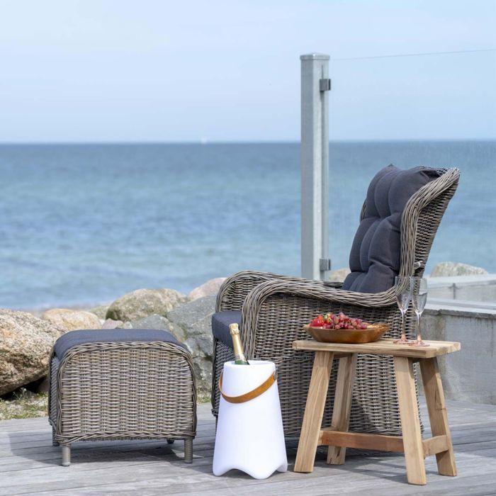 Bench 50x25x45 Cm In Brown Teak