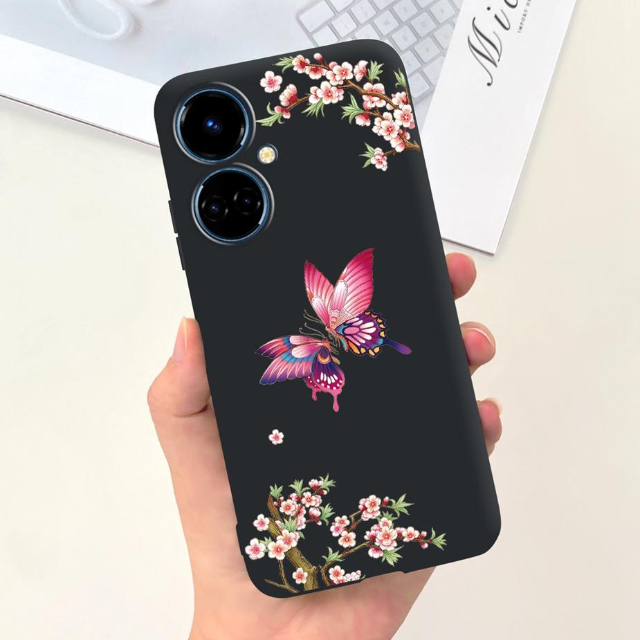 For Tecno Camon 19 Pro Case Camon19 Neo Cute Dinosaur Cartoon Cover Soft Phone Case For Tecno Camon 19 Neo Camon19 Pro 5G Bumper