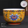 Handmade Enameled Master's Cup Cloisonné with Ten Thousand Flowers Pattern Jian Zhan Style Ceramic Tea Cup
