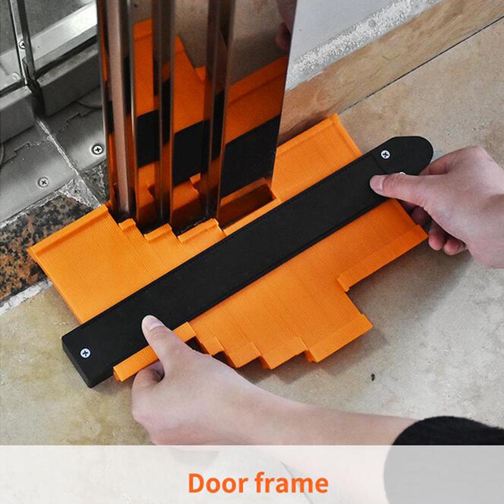 Contour Gauge Duplicator with Lock Widen Shape Duplication Tool 5” Outline Measuring Ruler for Corners, Woodworking Templates, Tiles, Moulding