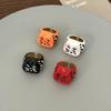 Korean Style Painting Ring Jewelry Accessories Chunky Enamel Ring Retro Drip Oil Cat Ring  Women