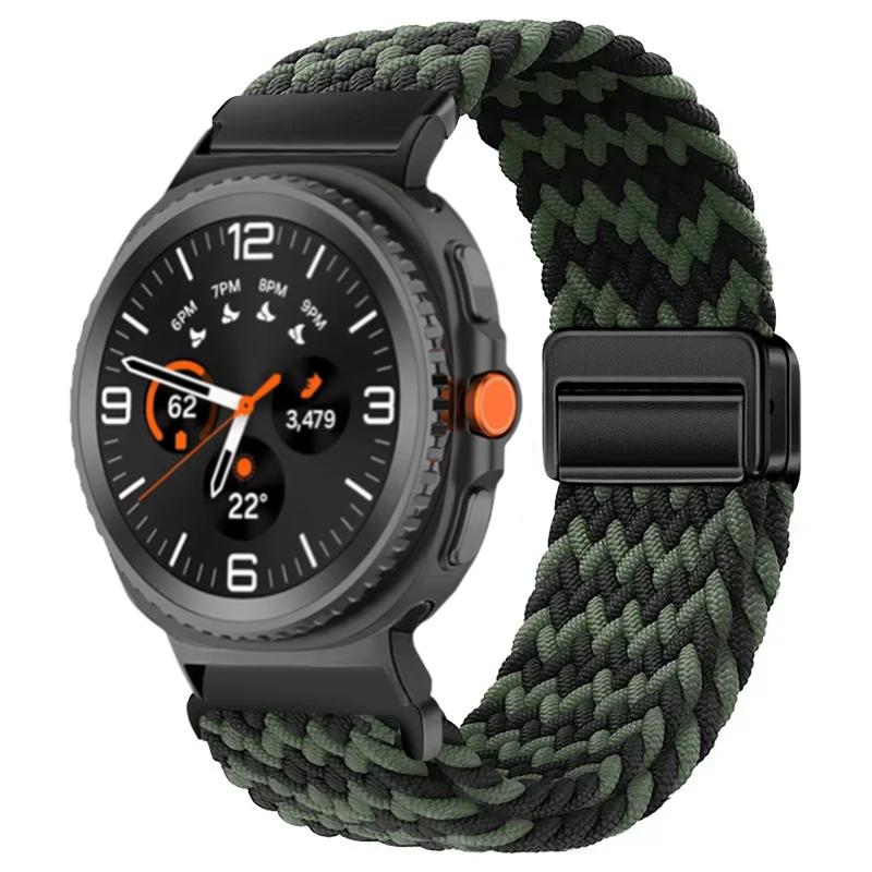Плетеный нейлоновый ремешок для Samsung Galaxy Watch 8 44 мм 40 мм 8 Classic 46 мм Браслет с магнитной застежкой Ремешок для Galaxy Watch Ultra 2026 47 мм