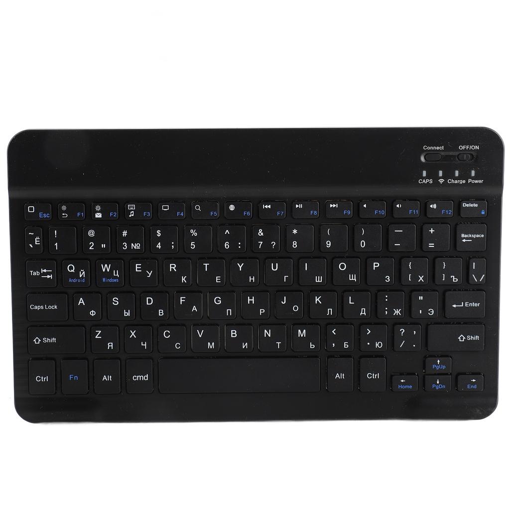 Русский 10,1-дюймовая тонкая сверхширокая беспроводная 80-клавишная клавиатура Bluetooth 3.0 для Androidfor WIN