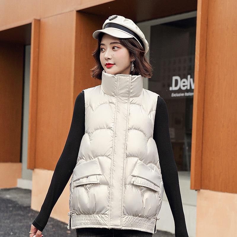 Жилет женский осенне-зимний новый свободный безрукавный пуховик из хлопка приталенный теплый пиджак женский жилет