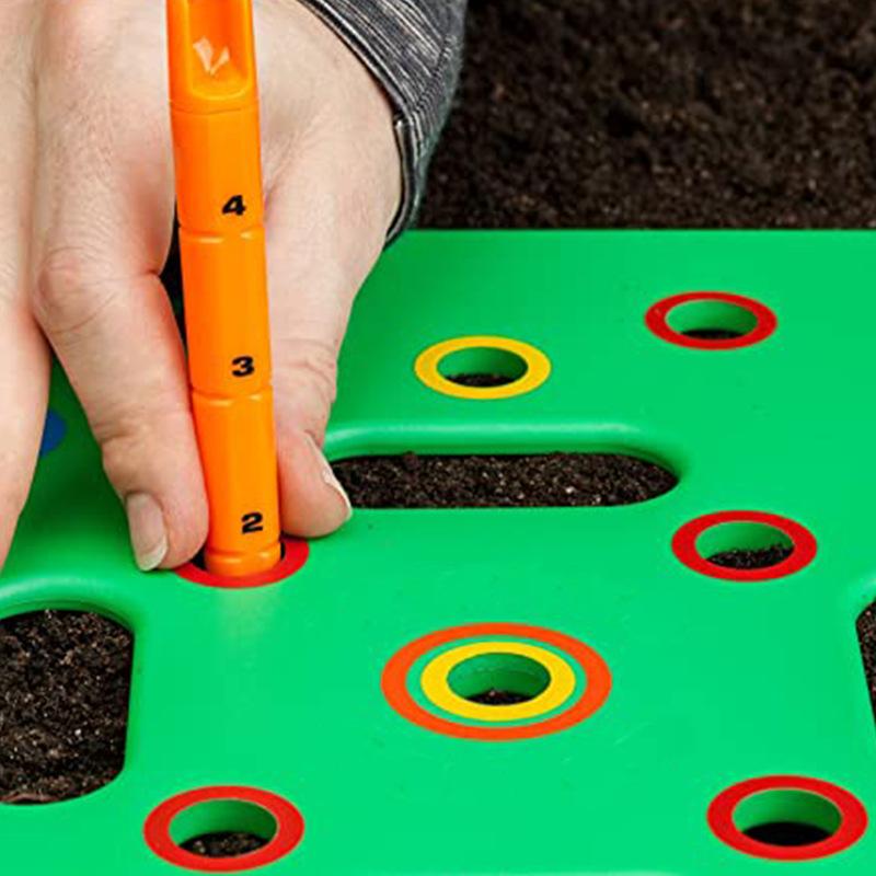 Seed-in Soil Digger and Soil Spacer for Planting Seeds Seed Spacer Tool for Maximum Harvest, Organized Plants Square Foot Garden