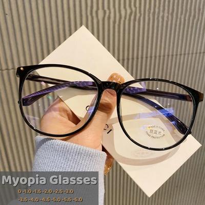 Очки для близорукости с защитой от синего света, очки в большой оправе, очки для близорукости