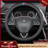 Genuine Leather Steering Wheel Cover: Ultra-Thin Fit for Mitsubishi Outlander, Pajero Sport, ASX