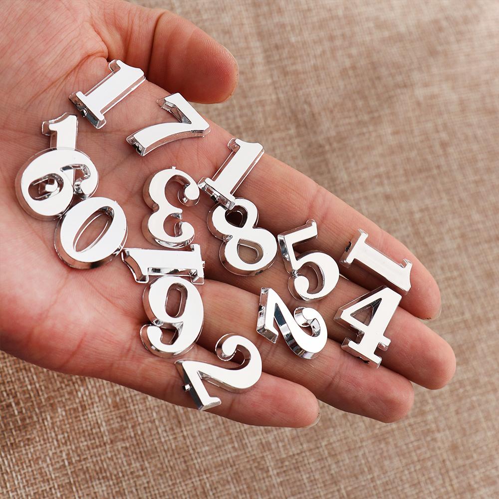 1 SET Accessory Replacement Gadget Restore Bell Accessories Clock Parts Arabic Number Clock Numerals