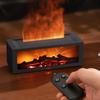 3D Flame Fireplace Humidifier Essential Oil Diffuser for Desktop Hotel Dorm