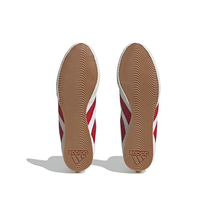 Adidas Box Hog 4 Non-Slip High-Top Boxing Shoes Unisex Shoes White Red HP9613