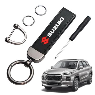 Брелок LUTU для всех Suzuki Wagon Alto и каждой модели с замшевой кожей, индивидуальный, вращающийся, с каплей ржавчины, удобный и стильный подарок
