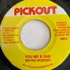 7-дюймовая пластинка WAYNE WONDER You Me And She NONE Pickout Ямайка Регги Ска Даб Б/у