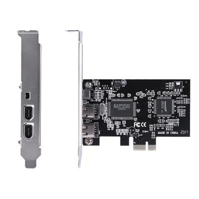 Карта контроллера 1394a карта контроллера firewire PCI-E PCI Express FireWire 1394a IEEE 1394 Карта контроллера с кабелем Firewire