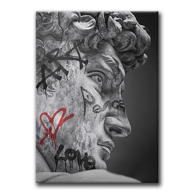 Скульптура Давида, картина маслом, художественные плакаты и гравюра, мотивация, современное украшение для дома и гостиной