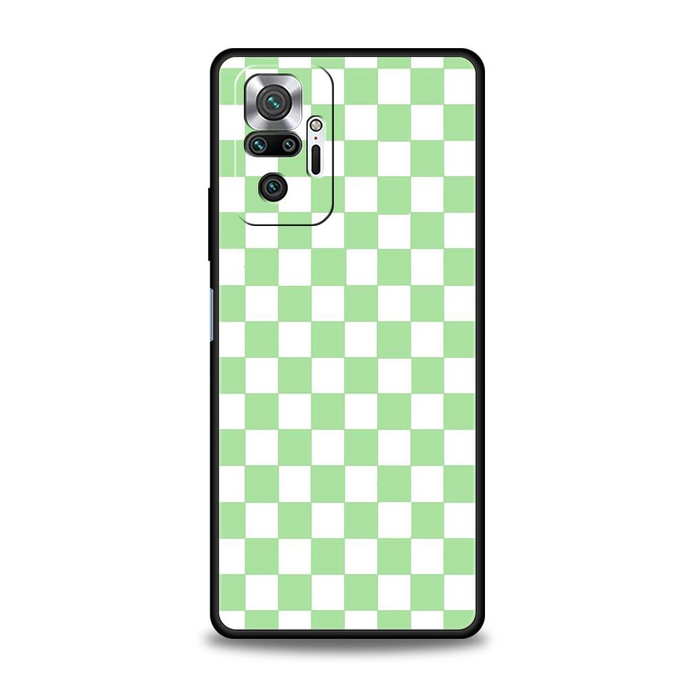 Чехол для телефона для Xiaomi Redmi Note 14 13 12 5G 11 10 Pro Plus 4G 9S 9 14C 13C 12C 10C 9C 9A Cover Ретро Классическая Шахматная Доска Клетка