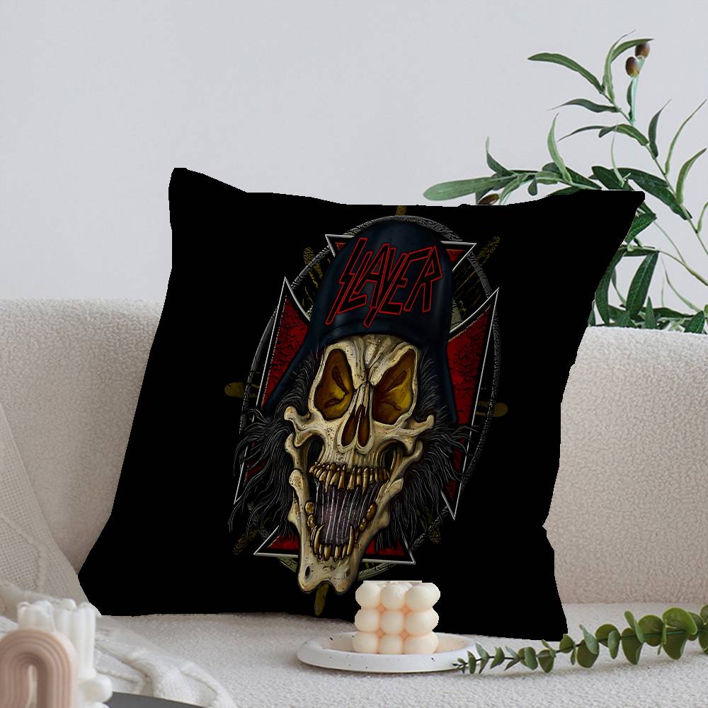 Rock S-Slayer Хэви-метал Группа Наволочки Мультяшные Диван Декоративные Домашние Двусторонние Печать Короткий Плюш Милые Наволочки
