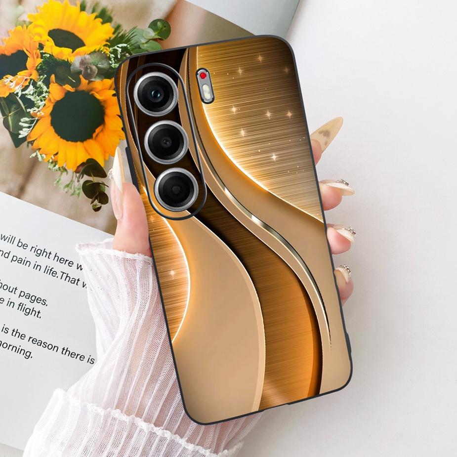 Для Tecno Camon 40 Pro 5G CM7 Чехол Роскошный Чехол с Рисунком Бабочки Мягкий ТПУ Чехол для Телефона Для Tecno Camon 40 Camon40 Pro 4G CM6 Сумки