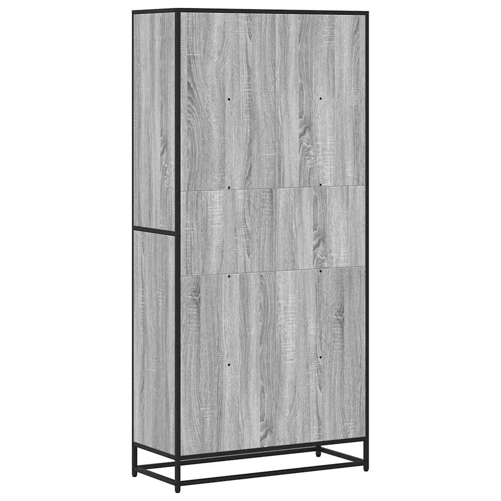 Bookshelf Gray Sonoma 80.5 x 35 x 170.5 cm Particleboard