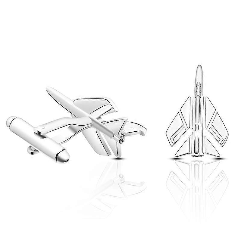 Fashionable and high-quality airplane cufflinks, creative fighter jet style French shirt cufflinks for men, accessories P1019