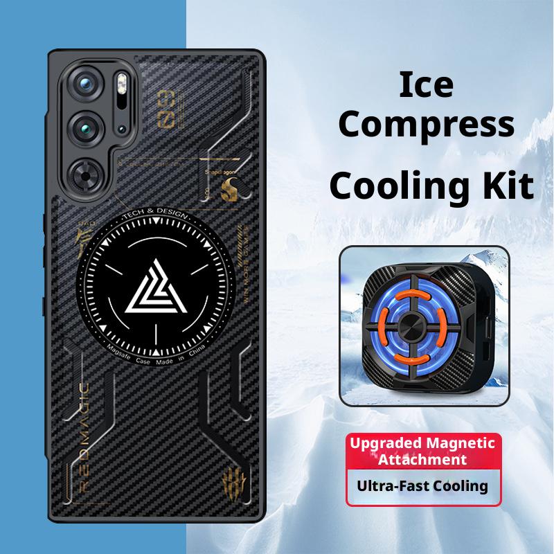 Cooling Case For Nubia RedMagic Red Magic 8 9 9s 10 10S Pro Pro+ Plus Air Game Ice Cooling Four Corner Airbag Anti-drop Cover