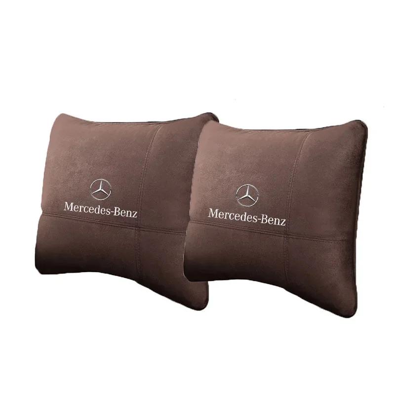 LJX1 Для Mercedes benz AMG W204 W203 W212 W124 W210 W211 Автомобильный Подголовник Опора для Шеи Сиденье Мягкая Подушка для Шеи Автомобильные Аксессуары для Интерьера