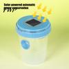 Fruit Fly Trap with Light Outdoor Solar Wasp Trap, Hanging Waterproof Hornet Bucket, Reusable Yellow Jacket Powered LED Light, Catcher for Garden