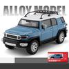 1/24 Toyota FJ Land Cruiser SUV внедорожный игрушечный автомобиль литой металлический сплав транспортное средство миниатюрная модель коллекция подарок для мальчиков детей
