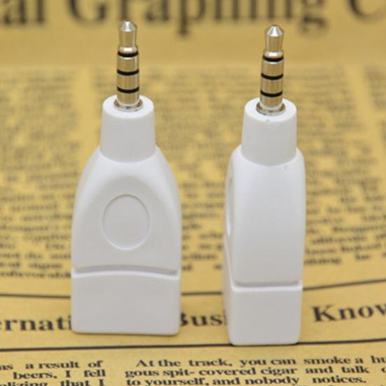 Автомобильный 3,5 мм штекерный разъем на Aux аудио USB 2 гнездовой адаптер-конвертер