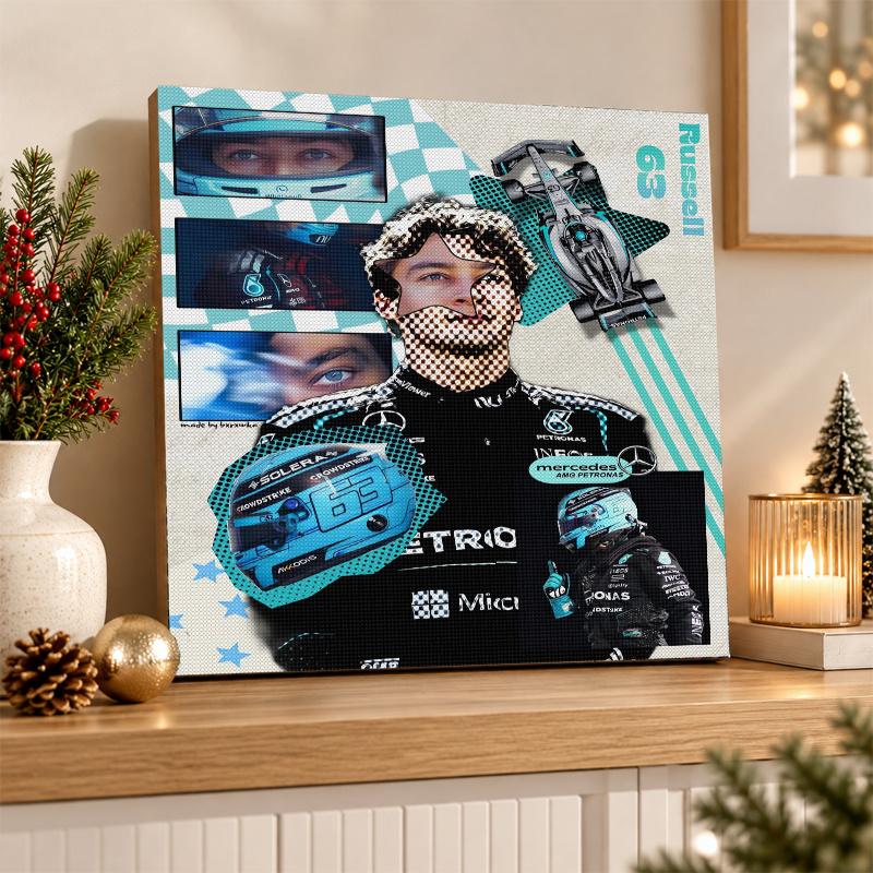 George Russell Diamond Painting Kit 5D Full Drill DIY Diamond Mosaic Wall Art Home Decor