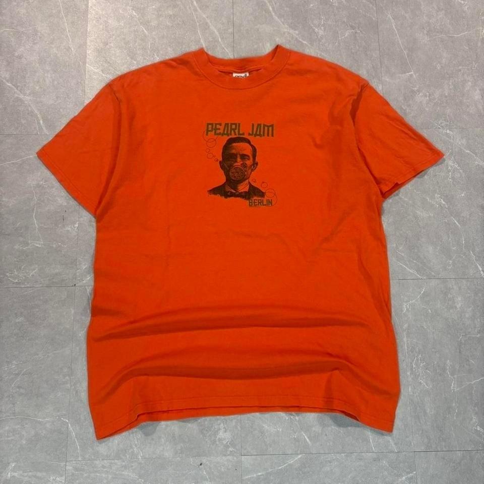 Anvil orange Pearl Jam Berlin tour tee Size XL #rock #bandtee Unisex T-Shirt